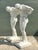 Vintage Grand Tour Painted Concrete Hercules Pedestal- a Pair For Sale In West Palm - Image 6 of 12