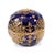 Antique Spherical Cobalt Blue Jewelled Porcelain Trinket Box from Coalport, 1880 For Sale - Image 3 of 11