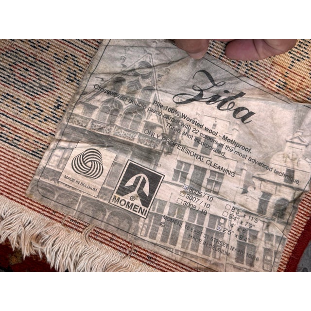 Ivory 2ft 4 in × 8ft 11 in Momeni Zida Bakhtiari Garden Runner Rug For Sale - Image 8 of 12