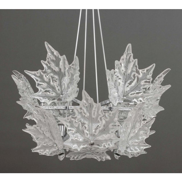 Lalique Champs-Elysees Two-Tier Chandelier For Sale In New York - Image 6 of 18