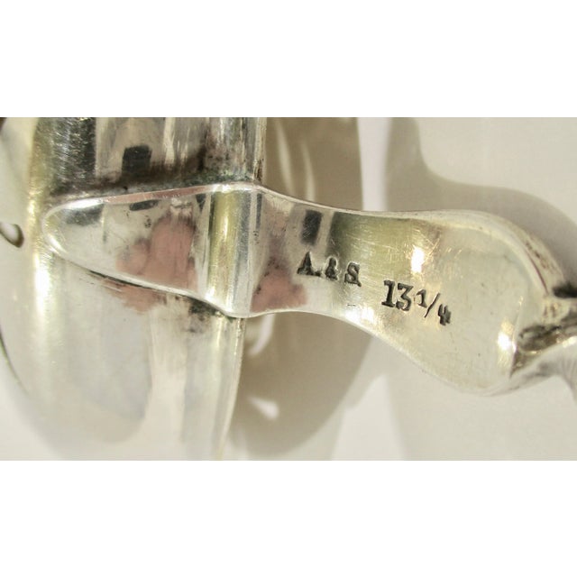 Silver 830 Silver Standard Pierced Spoon Serving Piece For Sale - Image 8 of 9