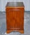 Vintage Yew Wood Filling Cabinet with Green Leather Top and Drawers For Sale - Image 11 of 12