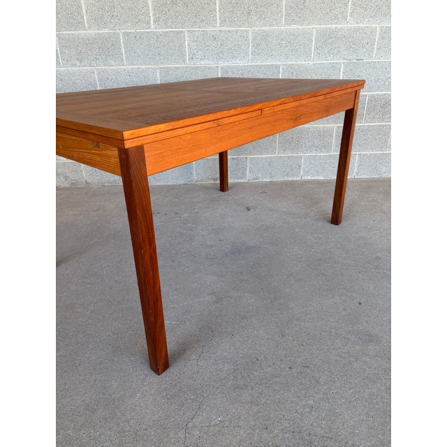 Ansager Mobler 92 "Danish Modern Teak Twin Leaf Extension Dining Table - 6832 For Sale - Image 15 of 18