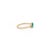 Oval & Pear Natural Emerald Toi Et Moi Ring in 14k Solid Yellow Gold Size 4 For Sale In New York - Image 6 of 14