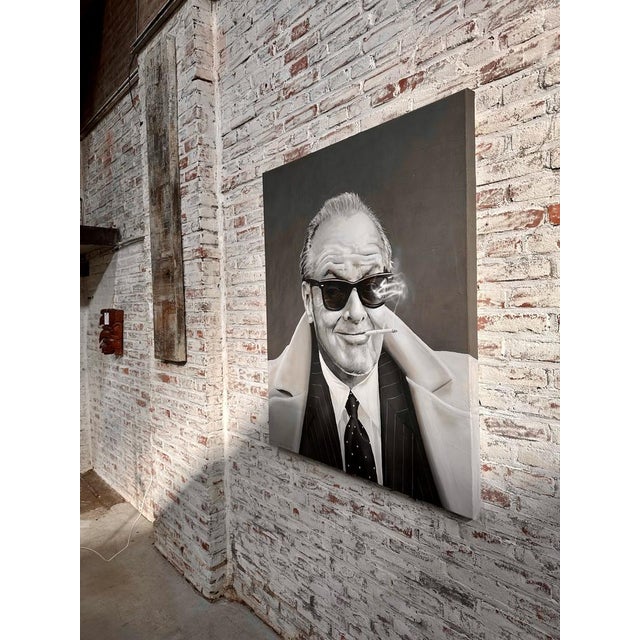 Frank Guitjens, Jack Nicholson, 2017, Oil on Canvas For Sale - Image 4 of 9