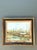 Mid-Century Modern Vintage Original Waterfront Original Oil Painting on Canvas For Sale - Image 3 of 12