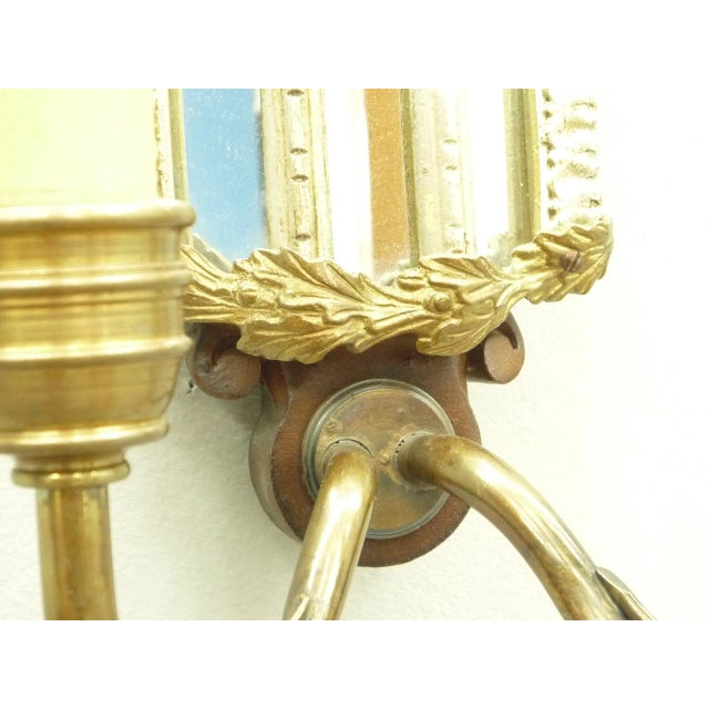 Italian Regency Wall Lights, 1960s, Set of 2 For Sale - Image 9 of 10