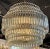 Modern Murano Glass and Brass Multi-Tiered Drum Form Chandelier For Sale In Dallas - Image 6 of 6