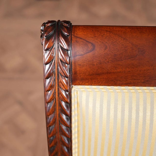 Empire Upholstered Side Chair For Sale - Image 10 of 11