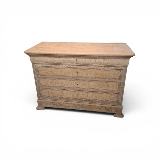 Louis Philippe Oak Chest of Drawers, 1890 For Sale - Image 12 of 12