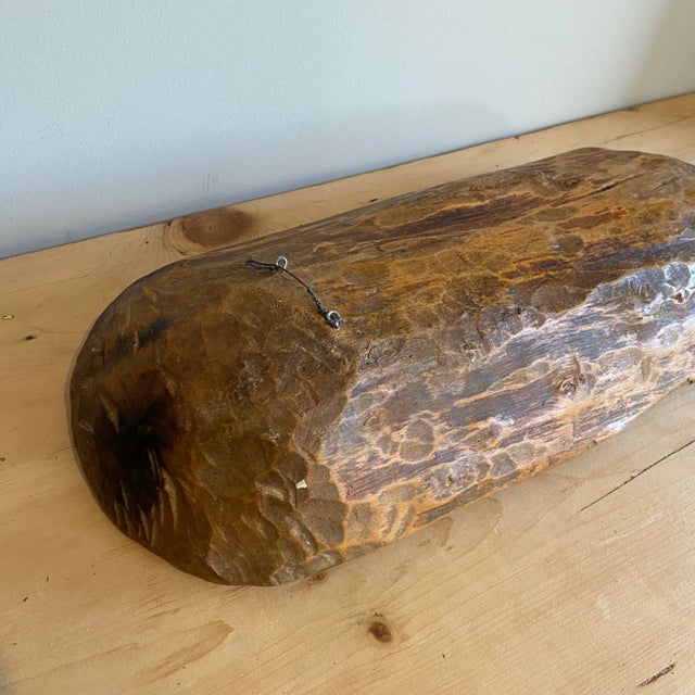 Hand painted Ram over oval wood bowl. Dated ‘78 and signed