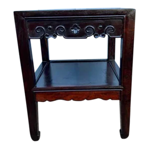19th Century Antique Rosewood Plant Stand Side Table