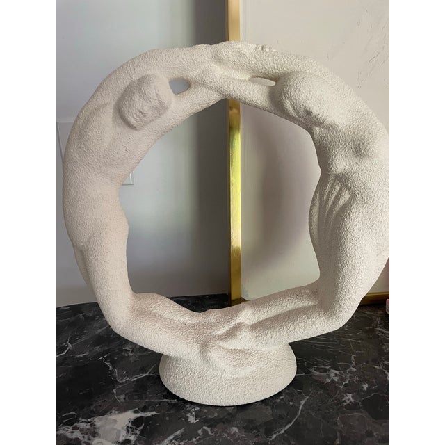 Sculpture Materials Large Organic Love Sculptural Plaster Art Object in the Style of Coral, White For Sale - Image 7 of 7
