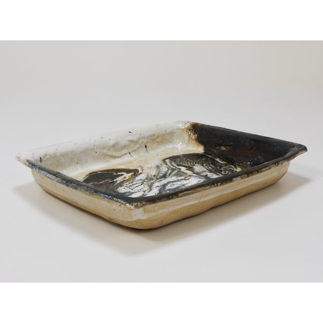 1970s Large Abstract Stoneware Bowls or Plates by Jeppe Hagedorn-Olsen, Denmark, 1970s, Set of 2 For Sale - Image 5 of 18