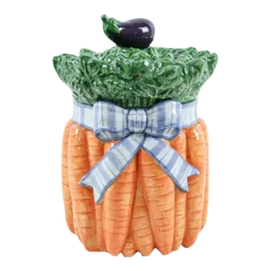 Late 20th Century Fitz and Floyd Carrot Cookie Jar
