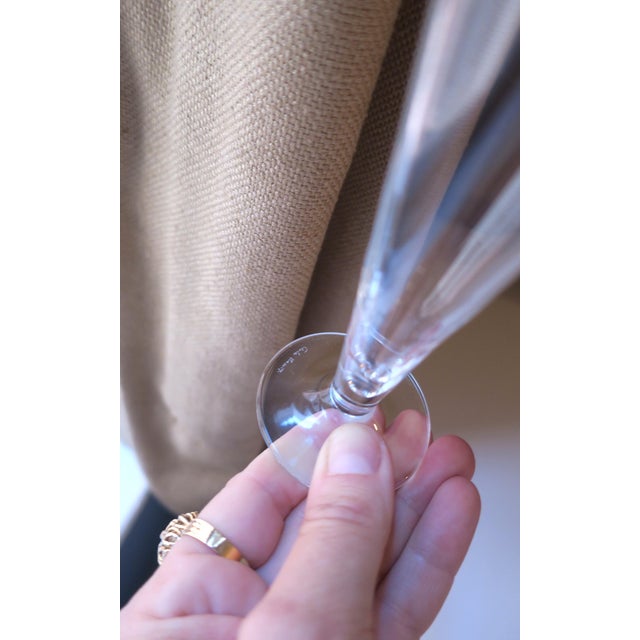 Late 20th Century Italian Champagne Flutes Glasses Designer Carlo Moretti, Set of 10, 2 Sets Avail For Sale - Image 5 of 9