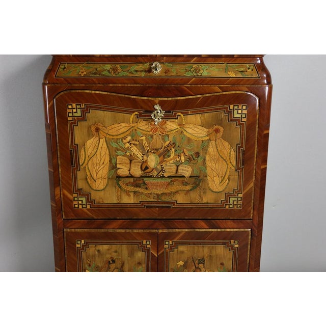 Antique Wooden Secretary, 1700s For Sale - Image 10 of 13
