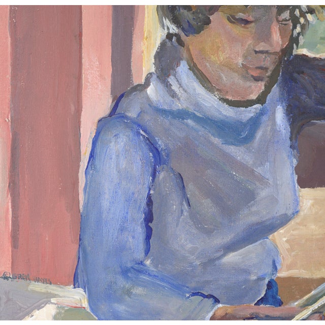 "Madam Suburbia #Iii - Doing Dishes" Figurative in Oil on Canvas by Patricia Gren Hayes For Sale - Image 4 of 5