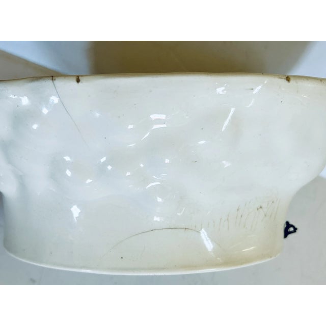 19th Century Large Antique 19th C. Ironstone Creamware Jelly or Aspic Mold With Grape Cluster Design For Sale - Image 5 of 5