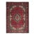 1970s Vintage Persian Handmade Wool 10x13 Red Area Rug For Sale