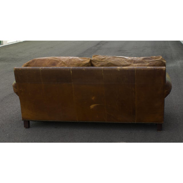 Ralph Lauren by Henredon Leather Sofa, Late 20th Century For Sale In Salt Lake City - Image 6 of 7
