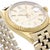 1960s Vintage Rolex Datejust 1601 14k Yellow Gold Pie Pan Dial Jubilee Bracelet Watch For Sale - Image 5 of 15