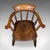Wood Antique Smoker's Bow Chair, English, Country House Elbow Seat, Edwardian, 1904 For Sale - Image 7 of 12