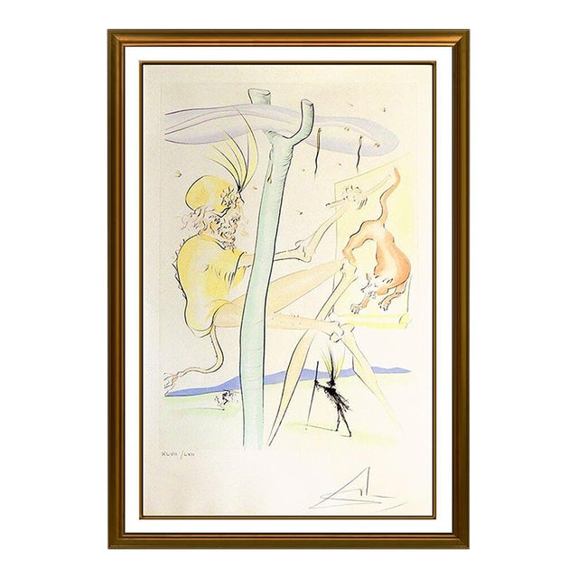 1970s The Monkey and the Leopard, Salvador Dalí For Sale
