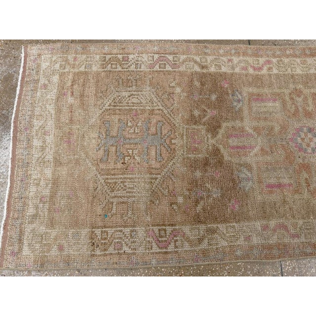 Textile Galerie Shabab Collection Mid-20th Century Turkish Anatolian Runner For Sale - Image 7 of 10