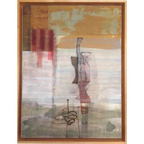 Contemporary Michael Barringer Mixed Media Painting For Sale - Image 3 of 3
