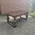 Superb four plank Elizabethan style oak H frame dining table with huge bulbous legs, cleated top, in excellent overall...