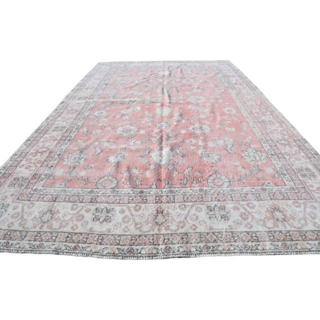 Rug & Kilim 1960s Faded Turkish Oushak Oversize Area Rug For Sale - Image 4 of 11
