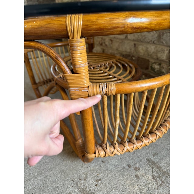 Vintage Bamboo Coffee Table For Sale - Image 18 of 18