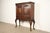 English Berkey & Gay Style Antique Chippendale Carved Walnut and Burl Wood Bookcase or Bar Cabinet, Circa 1920s For Sale - Image 3 of 18