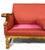 Wood Danish Mid Century Modern Red Sofa For Sale - Image 7 of 10