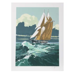 Harry Schaare Gloucester Fisherman Lithograph