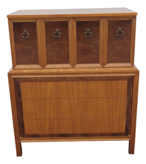 Basic Witz Mid Century Modern Tall Chest of Drawers Highboy 6575