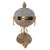 Vintage Cut Glass Perfume Tantalus 14.5" Gold Tone 6 Bottles Crystal Ball Stoppers For Sale - Image 9 of 15
