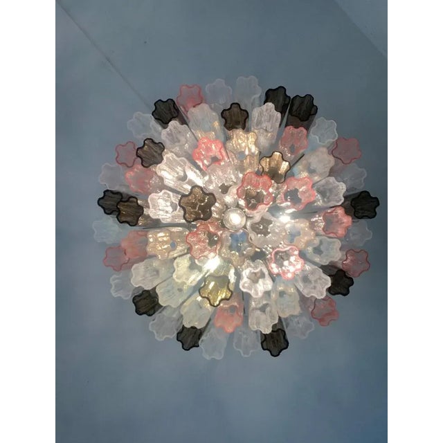 Contemporary Contemporary Murano Glass Sputnik Tronchi Chandelier Multicolor, Mazzega Style For Sale - Image 3 of 11