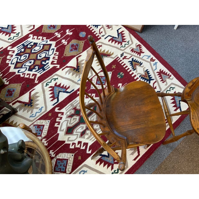 Mid Century LE Partridge Windsor Chairs - Set of 2 For Sale - Image 9 of 14