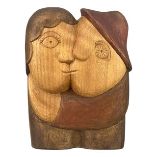 Henryk Zegadlo, Lovers, 1980s, Wood For Sale