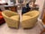 Textile Barrel Back Tub Chairs in Woven Silk Damask, 1950s, Set of 2 For Sale - Image 7 of 10
