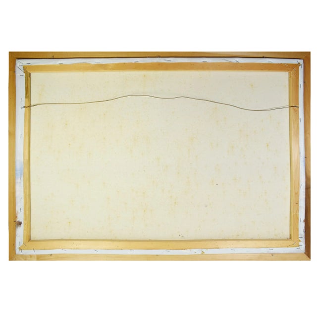 Wood Mid 20th Century Framed Oil Painting Victorian Ladies on Beach Seaside For Sale - Image 7 of 7