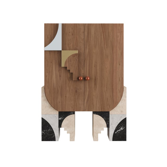 Beige Arkos Bar Cabinet by Ömer Öztürk For Sale - Image 8 of 18
