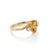 Contemporary Citrine Engagement Ring | Wedding Promise Ring | Asymmetric Bypass Ring Us 7 For Sale - Image 3 of 3