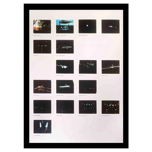 Mario Schifano, Night Driver, Original Photolithograph, 1970 For Sale