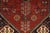 Red Shiraz Rug 3’4” X 5’7” Red Wool Vintage Tribal Hand-Knotted Oriental Carpet For Sale - Image 8 of 13