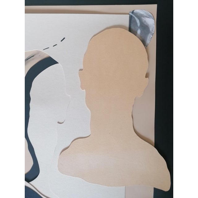 Black Stefano Mazzolini, CUURO, Mixed Media on Paper For Sale - Image 8 of 10