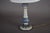 Blue & White Ceramic Table Lamp with Gilded Details, 1970s For Sale - Image 9 of 12