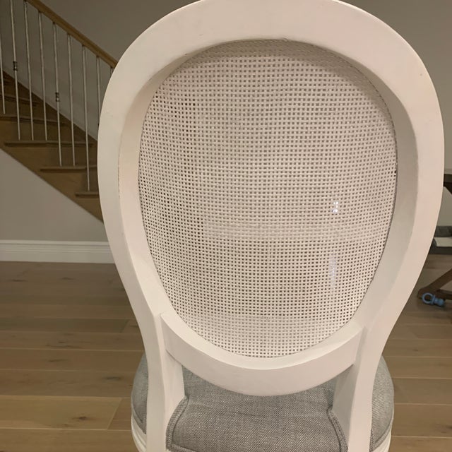 Textile Restoration Hardware Side Dining Chair For Sale - Image 7 of 8